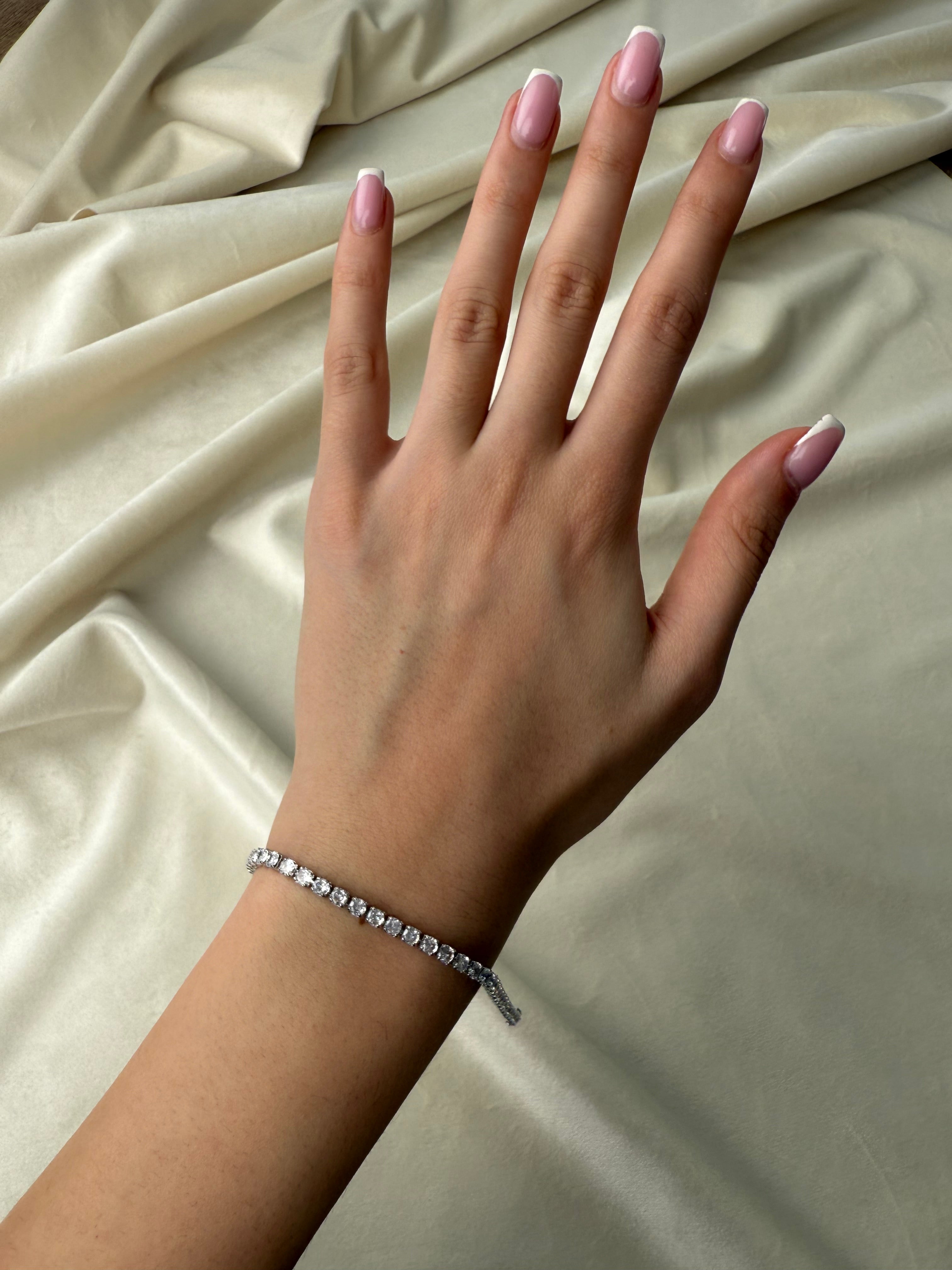 Byzylyk tenis silver