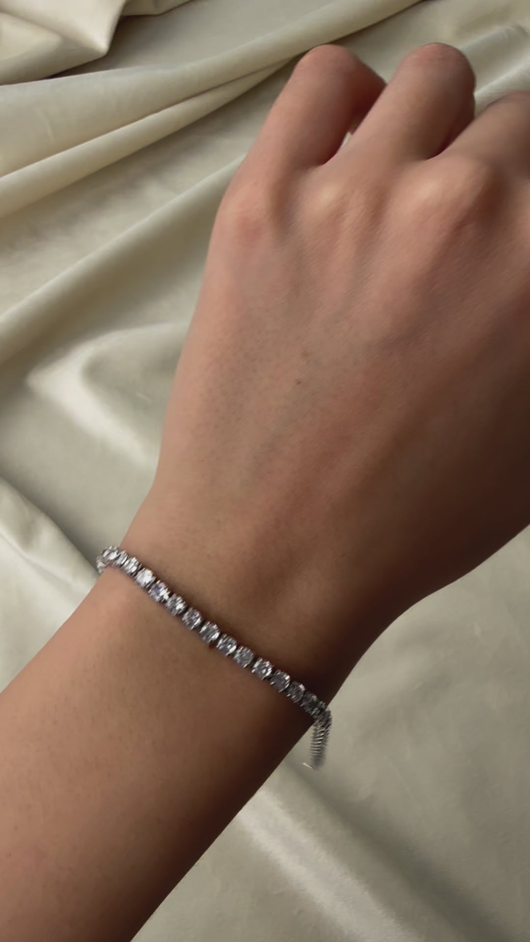 Byzylyk tenis silver