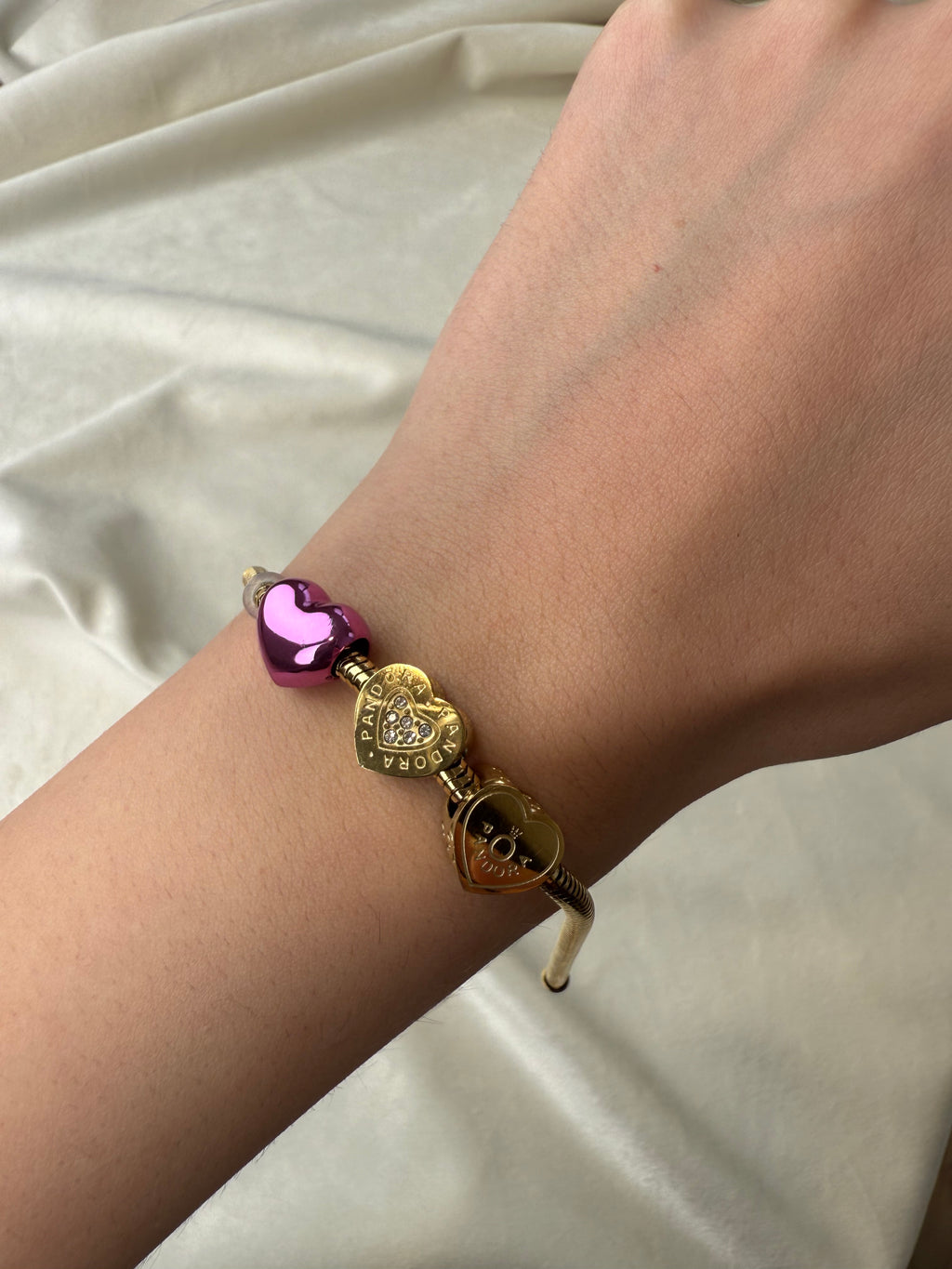 Byzylyk pandora me zemer roze