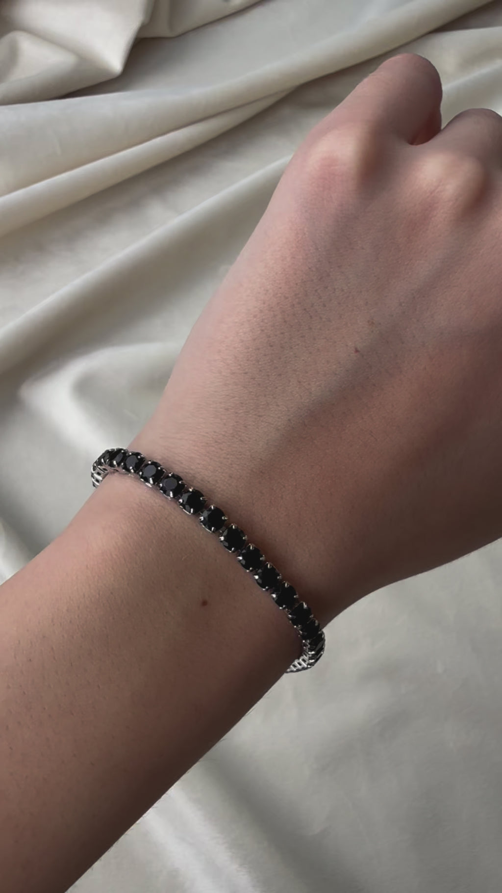 Byzylyk tenis silver i zi