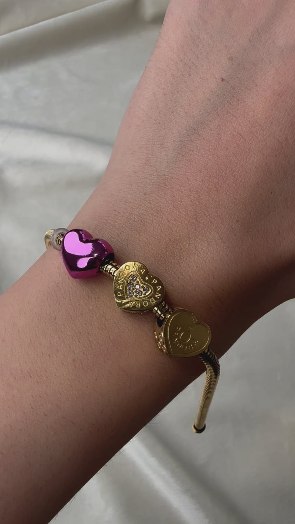 Byzylyk pandora me zemer roze