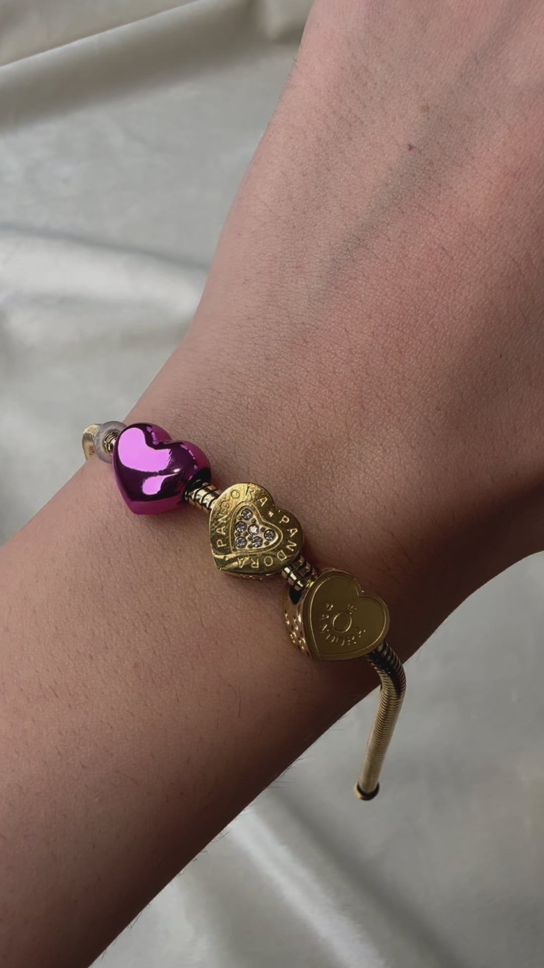 Byzylyk pandora me zemer roze